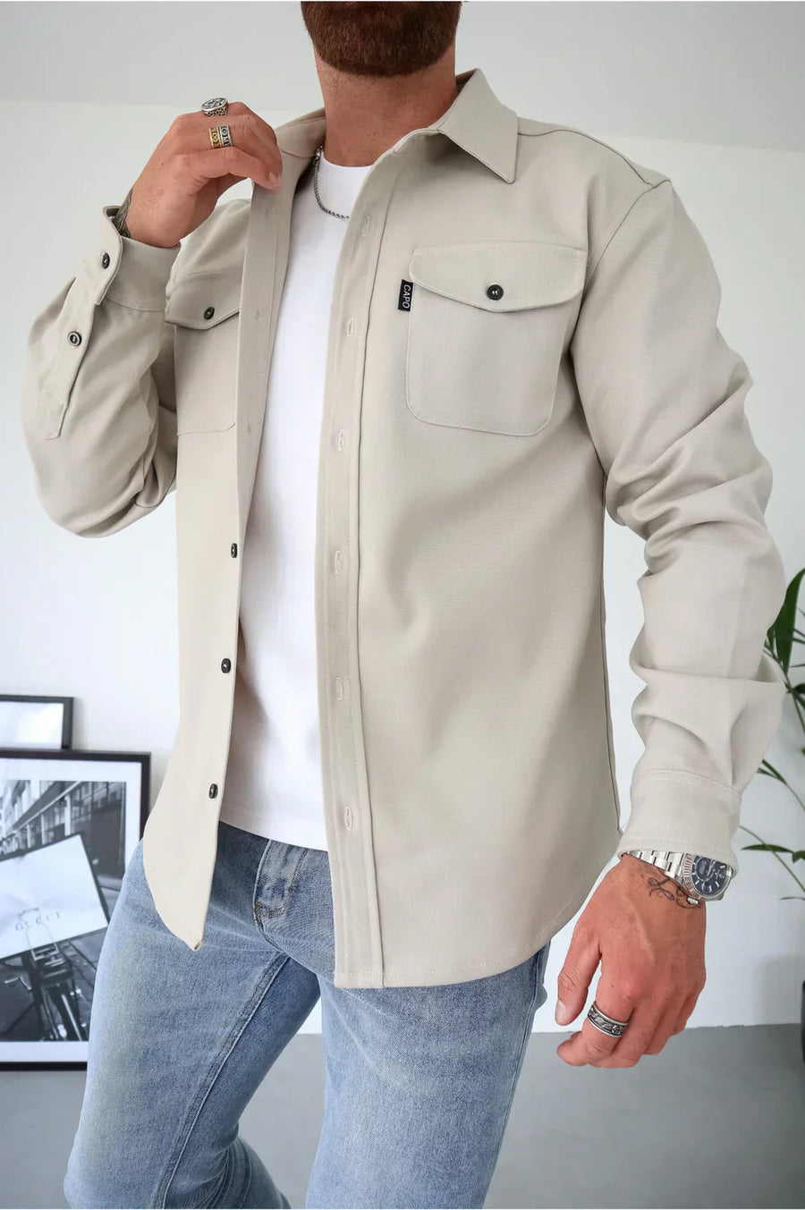 Marcus™ - Supreme Overshirt - Beige